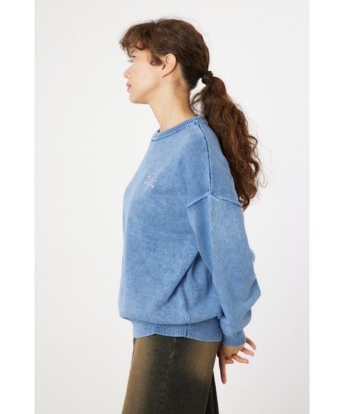 RODEO CROWNS WIDE BOWL（ロデオクラウンズワイドボウル）の「RCS加工ニットトップス（ニット/セーター・レディース・ライトベージュ/ネイビー系1/ブラック/ピンク・MEDIUM/LARGE）」の6枚目の写真