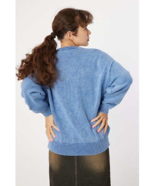 RODEO CROWNS WIDE BOWL（ロデオクラウンズワイドボウル）の「RCS加工ニットトップス（ニット/セーター・レディース・ライトベージュ/ネイビー系1/ブラック/ピンク・MEDIUM/LARGE）」の7枚目の写真