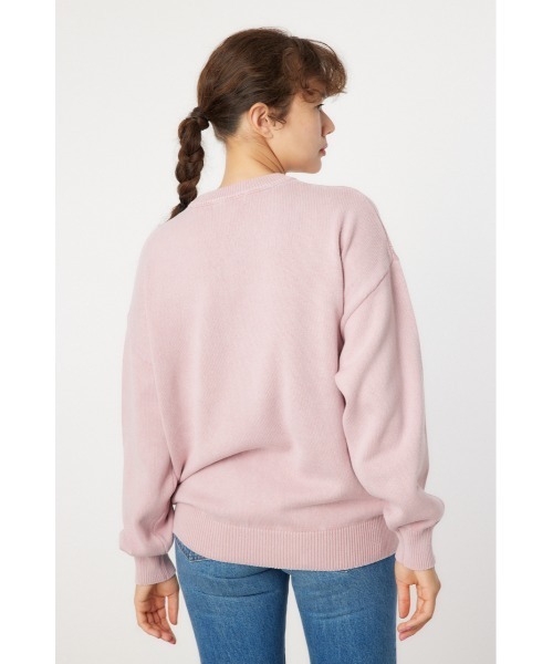 RODEO CROWNS WIDE BOWL（ロデオクラウンズワイドボウル）の「RCS加工ニットトップス（ニット/セーター・レディース・ライトベージュ/ネイビー系1/ブラック/ピンク・MEDIUM/LARGE）」の13枚目の写真