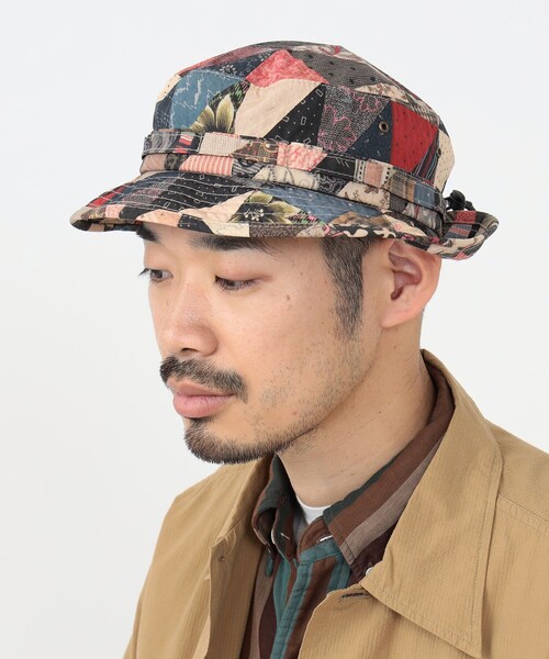 BEAMS PLUS(ビームスプラス)の「パッチワーク プリント ジャングルハット(ハット・メンズ・その他・ONE SIZE)」の4枚目の写真
