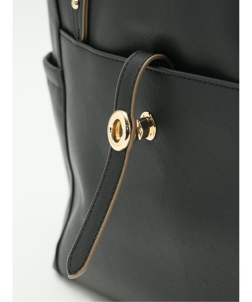 m.f.editorial（エムエフエディトリアル）の「【A4対応】m.f.エディトリアル レディース ひねり金具付き トートバッグ（トートバッグ・レディース・ベージュ/ブラック・FREE）」の11枚目の写真