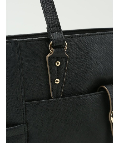 m.f.editorial（エムエフエディトリアル）の「【A4対応】m.f.エディトリアル レディース ひねり金具付き トートバッグ（トートバッグ・レディース・ベージュ/ブラック・FREE）」の12枚目の写真