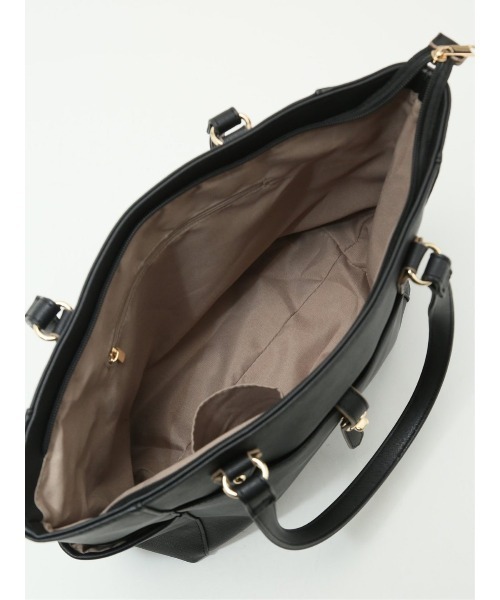 m.f.editorial（エムエフエディトリアル）の「【A4対応】m.f.エディトリアル レディース ひねり金具付き トートバッグ（トートバッグ・レディース・ベージュ/ブラック・FREE）」の16枚目の写真