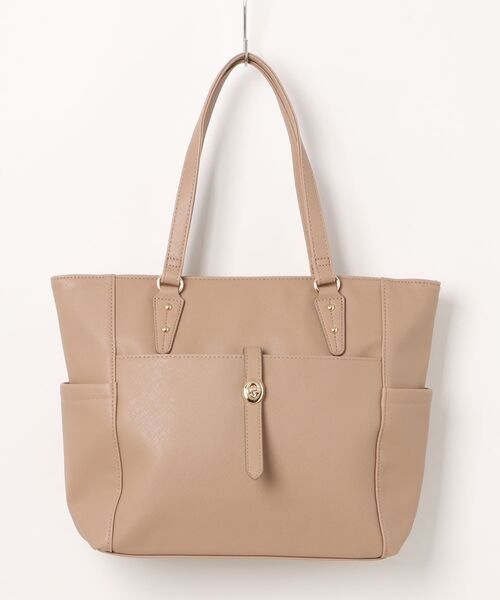 m.f.editorial（エムエフエディトリアル）の「【A4対応】m.f.エディトリアル レディース ひねり金具付き トートバッグ（トートバッグ・レディース・ベージュ/ブラック・FREE）」の17枚目の写真