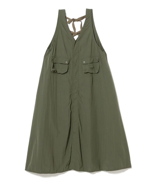 ナイロン タッサー C-1 ノースリーブ ワンピース（ワンピース）｜BEAMS