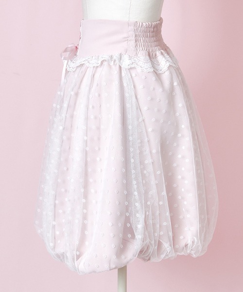 mellfy memory（メルフィーメモリー）の「Angel tulle balloon スカート（スカート・レディース・ピンク/ホワイト・M/S）」の4枚目の写真