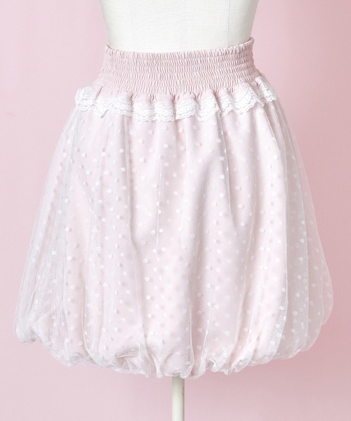 mellfy memory（メルフィーメモリー）の「Angel tulle balloon スカート（スカート・レディース・ピンク/ホワイト・M/S）」の5枚目の写真