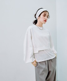 バルーンスリーブステッチプルオーバー　253188