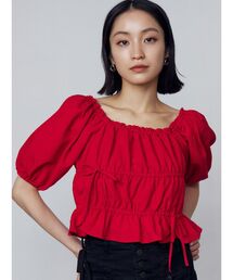 EMODA | 2WAYギャザーショルダートップ(Tシャツ/カットソー)