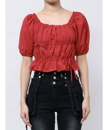 2WAYギャザーショルダートップ