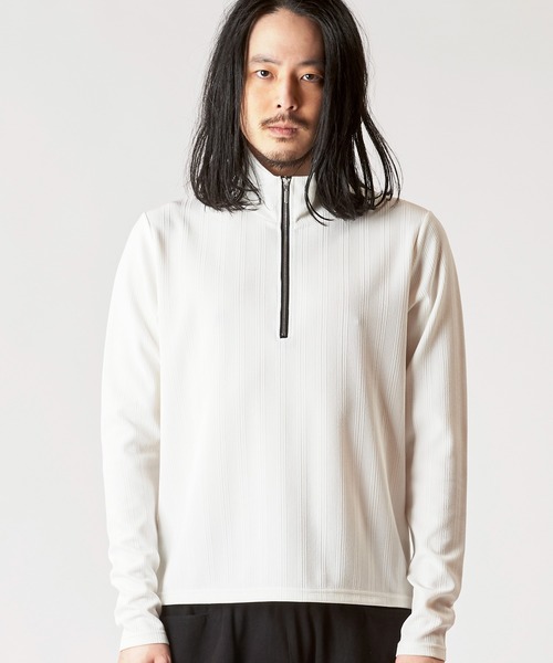 セール】スリムフィットハーフZIP-PO(プルオーバー)（Tシャツ