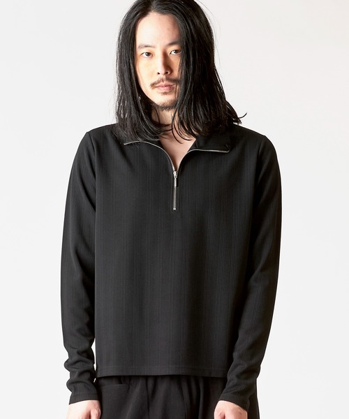 セール】スリムフィットハーフZIP-PO(プルオーバー)（Tシャツ