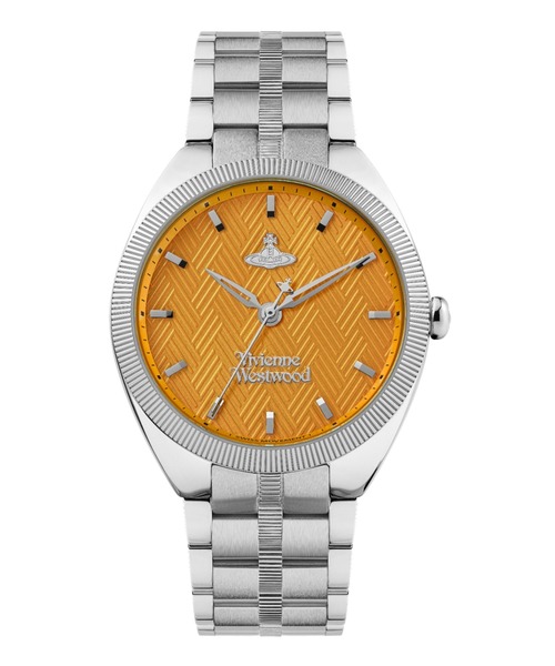 Vivienne Westwood(ヴィヴィアンウエストウッド)の「「Vivienne Westwood/ヴィヴィアン・ウエストウッド」ミューズ レディース クォーツ ウォッチ、オレンジ ダイヤル & シルバー ステンレススチール ブレスレット(アナログ腕時計・レディース・シルバー系/ターコイズブルー・37mm)」の11枚目の写真