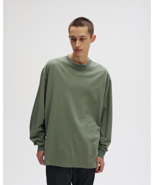 SOPHNET.(ソフネット)の「L/S CREWNECK TOP(Tシャツ/カットソー・メンズ・ブラック/カーキ/ホワイト・SMALL/MEDIUM/LARGE/X-LARGE)」の9枚目の写真