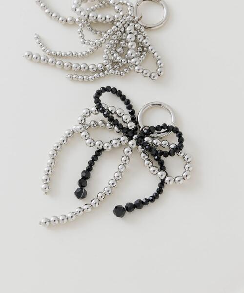 SENSE OF PLACE by URBAN RESEARCH（センスオブプレイスバイアーバンリサーチ）の「『WEB/一部店舗限定』リボンチャーム（キーホルダー・レディース・ブラック/シルバー・ONE）」の10枚目の写真