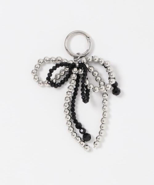 SENSE OF PLACE by URBAN RESEARCH（センスオブプレイスバイアーバンリサーチ）の「『WEB/一部店舗限定』リボンチャーム（キーホルダー・レディース・ブラック/シルバー・ONE）」の11枚目の写真
