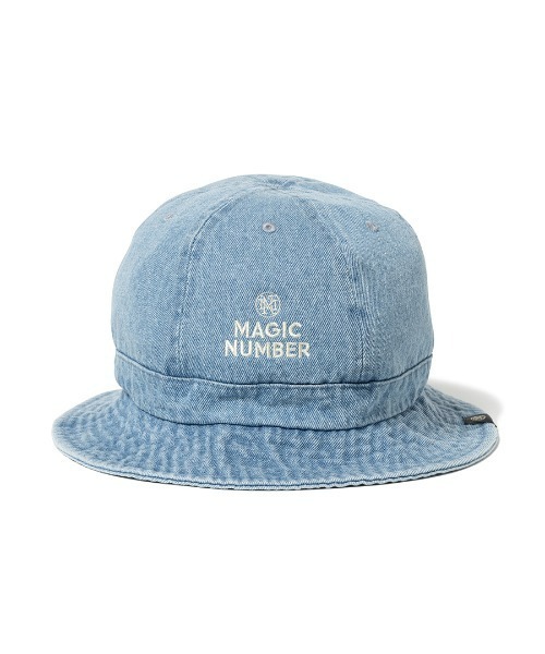 MAGIC NUMBER(マジック ナンバー)の「【MAGIC NUMBER】 STOCK LOGO METRO DENIM HAT ストックロゴメトロデニムハット(ハット・メンズ・ブルー/ブラック・M/L/S/M)」の1枚目の写真