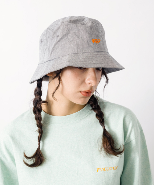 PENDLETON(ペンドルトン)の「【PENDLETON / ペンドルトン】ECOPET DUNGAREE/バケットハット/ワンポイント刺繍/PDT-000-251046(キャップ・メンズ・ブラック/ベージュ/ピンク・フリー)」の12枚目の写真