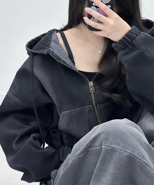 ❤︎新品❤︎MoNiLEデニム×MA-1Gジャンブルゾン デニムブルゾン（2702BG01） | β MEN (Men)/ベータ