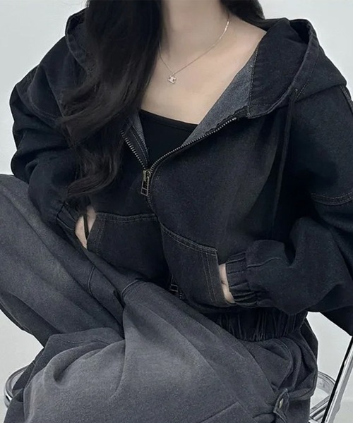 【週末限定】美品⭐️クライミー　ブラックデニムジャケット　L 80s カナダ製 Levi'sリーバイス 75505-0259 先染め ブラック