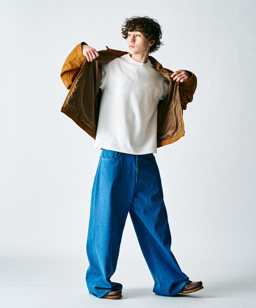 417 EDIFICE スウェード ゴートレザー ジャケット ブルゾン 417