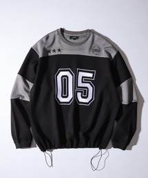 Cardboard knit hockey sweatshirt shirt / ダンボールニットホッケートレーナーシャツ unisex