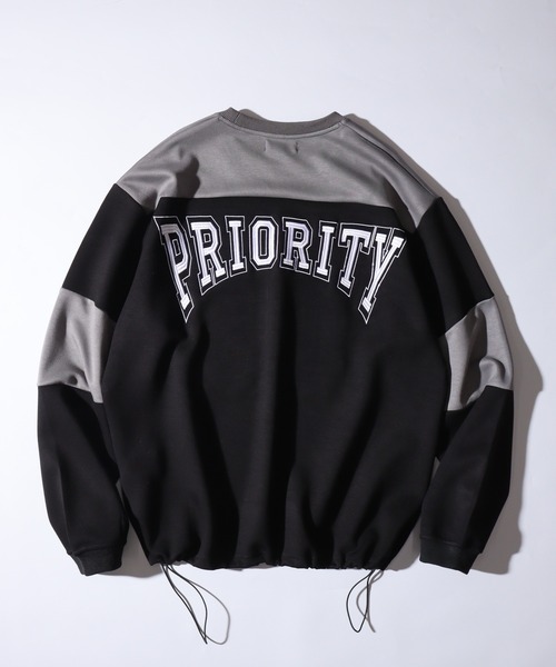RE730(アールイーセブンサーティー)の「Cardboard knit hockey sweatshirt shirt / ダンボールニットホッケートレーナーシャツ unisex(スウェット・メンズ・オフホワイト/ブラック・L/M)」の14枚目の写真