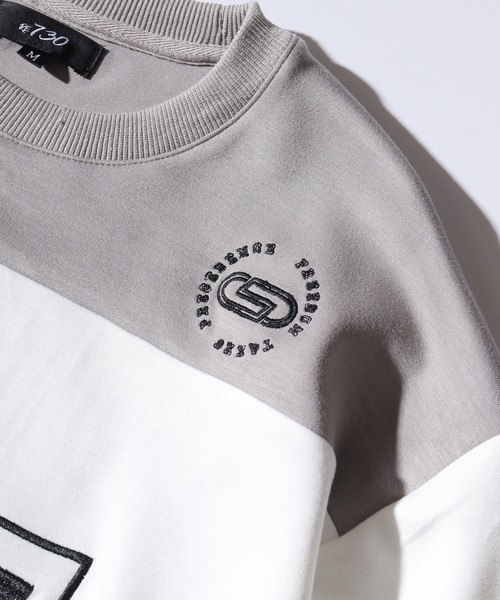 RE730(アールイーセブンサーティー)の「Cardboard knit hockey sweatshirt shirt / ダンボールニットホッケートレーナーシャツ unisex(スウェット・メンズ・オフホワイト/ブラック・L/M)」の17枚目の写真