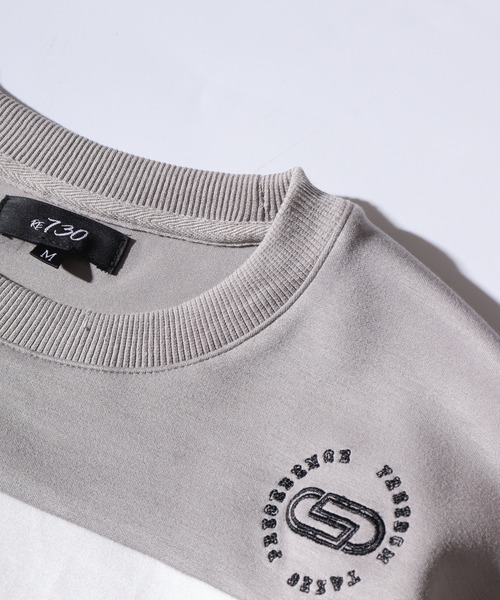 RE730(アールイーセブンサーティー)の「Cardboard knit hockey sweatshirt shirt / ダンボールニットホッケートレーナーシャツ unisex(スウェット・メンズ・オフホワイト/ブラック・L/M)」の15枚目の写真