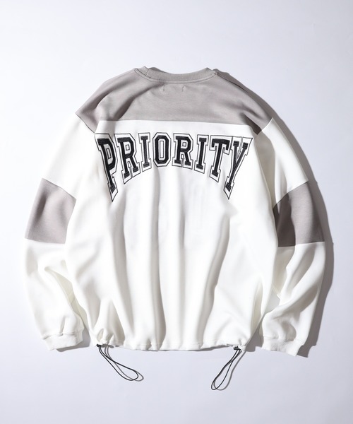 RE730(アールイーセブンサーティー)の「Cardboard knit hockey sweatshirt shirt / ダンボールニットホッケートレーナーシャツ unisex(スウェット・メンズ・オフホワイト/ブラック・L/M)」の21枚目の写真