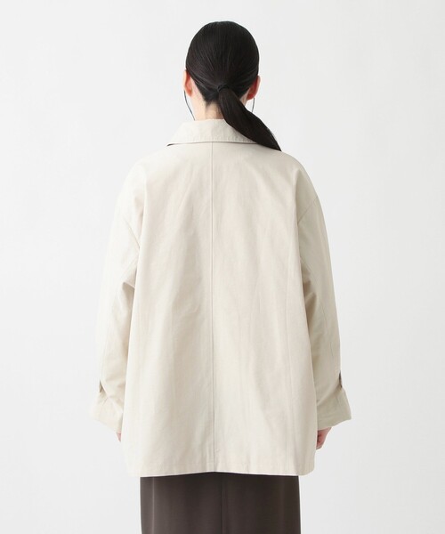 Afternoon Tea（アフタヌーンティー）の「防花粉ミドル丈コート（その他アウター・レディース・アイボリー/ベージュ/ネイビー・MEDIUM）」の4枚目の写真