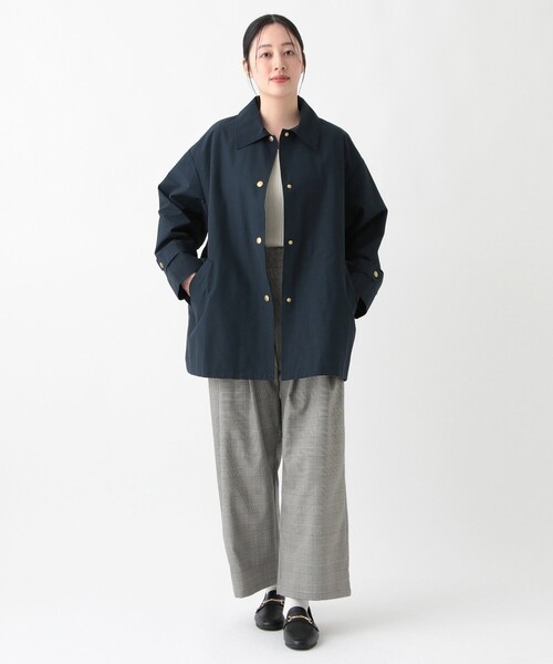 Afternoon Tea（アフタヌーンティー）の「防花粉ミドル丈コート（その他アウター・レディース・アイボリー/ベージュ/ネイビー・MEDIUM）」の9枚目の写真