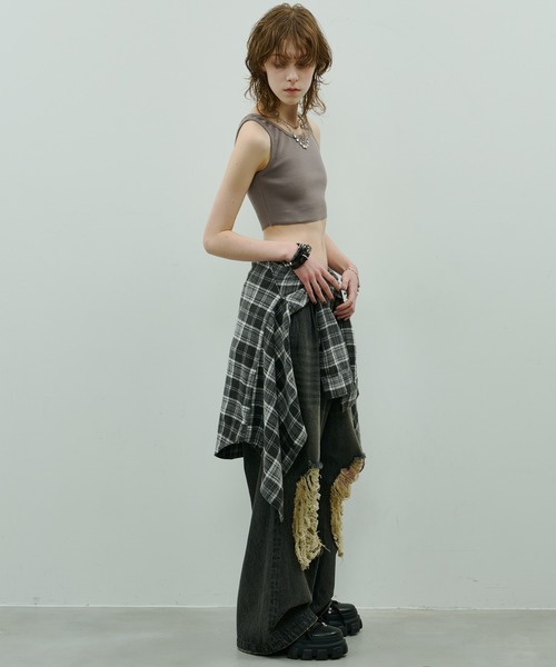 AFF AIVER（エイエフエフアイバー）の「AFF AIVER　ヘビースノーウォッシュラグランチェックシャツ（シャツ/ブラウス・メンズ・ブルー/ブラック/レッド・SMALL/MEDIUM/LARGE）」の15枚目の写真