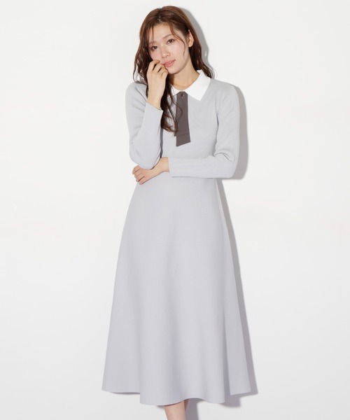 JILL by JILL STUART(ジルバイジルスチュアート)の「◇ 2wayタイ付ソウバリフレアワンピース(ワンピース・レディース・ブラック系その他/ベージュ系その他/ブルー/ネイビー・SMALL/MEDIUM)」の12枚目の写真