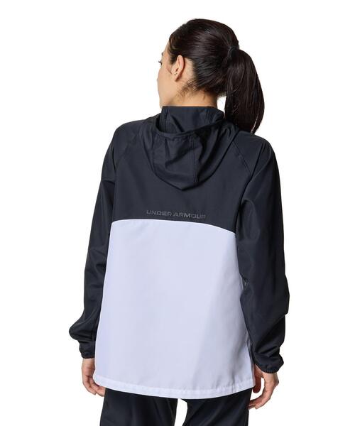 UNDER ARMOUR(アンダーアーマー)の「UAワードマーク ウーブン フルジップ フーディー(トレーニング/レディース)(その他アウター・レディース・ブラック・M/L/XL/S)」の2枚目の写真