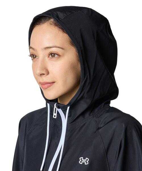 UNDER ARMOUR(アンダーアーマー)の「UAワードマーク ウーブン フルジップ フーディー(トレーニング/レディース)(その他アウター・レディース・ブラック・M/L/XL/S)」の4枚目の写真
