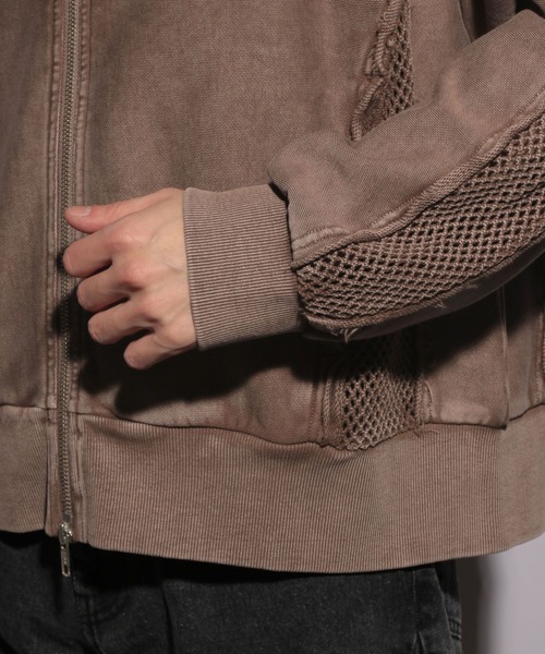 HARE（ハレ）の「【UNDERGROUND MODE】メッシュキリカエZIPパーカー(HARE)（パーカー・メンズ・ブラウン/ブラック・FREE）」の12枚目の写真