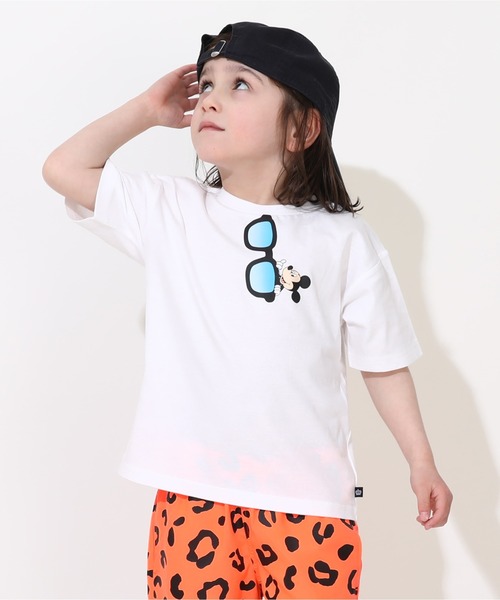 Disney（ディズニー）の「【綿100％】 親子お揃い ディズニー サングラス Tシャツ 0290K（Tシャツ/カットソー・キッズ・ブラック×レッド/ホワイト×ブルー/その他26/その他9/ライトイエロー系1・80ｃｍ/90cm/100cm/110cm/120cm/130cm/140cm/150cm）」の6枚目の写真