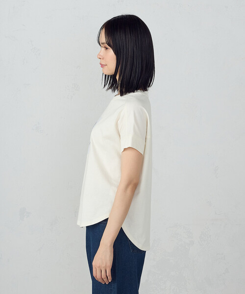 COMME CA ISM(コムサイズム)の「フォトプリントTシャツ(Tシャツ/カットソー・レディース・アイボリー/オリーブ/ブラウン/チャコール・SMALL/MEDIUM/LARGE)」の10枚目の写真