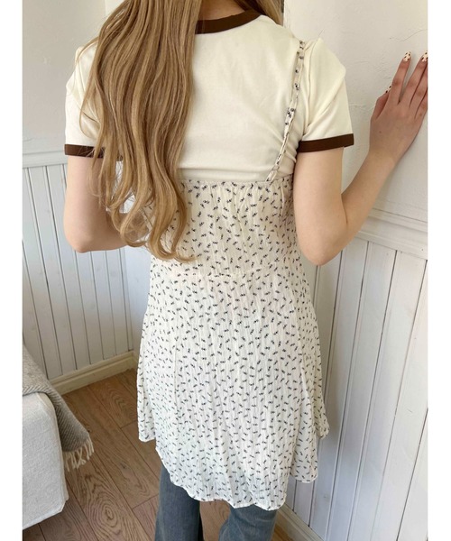 PHILLY(フィリー)の「【PHILLY】リトルフラワーキャミワンピース(ワンピース・レディース・レッド/ブラック/アイボリー・FREE)」の5枚目の写真