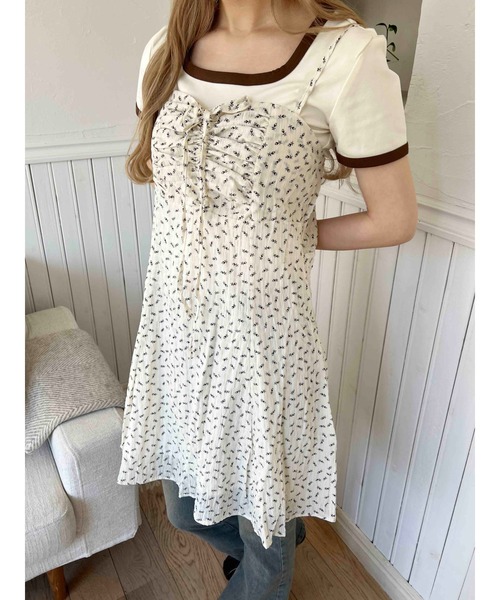 PHILLY(フィリー)の「【PHILLY】リトルフラワーキャミワンピース(ワンピース・レディース・レッド/ブラック/アイボリー・FREE)」の7枚目の写真