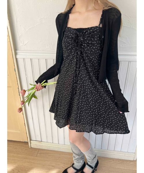 PHILLY(フィリー)の「【PHILLY】リトルフラワーキャミワンピース(ワンピース・レディース・レッド/ブラック/アイボリー・FREE)」の18枚目の写真