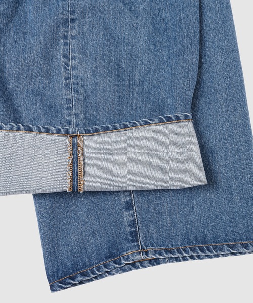 DIGAWEL(ディガウェル)の「Wide straight jeans(デニムパンツ・メンズ・ブルー/ライトブルー・2)」の8枚目の写真