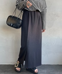 nenom（ネノム）の「[nenom/ネノム] 手洗い可 Iラインロングスカート（スカート）」