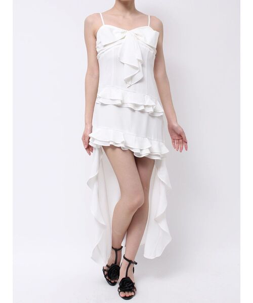 ラッフルアシンメトリーワンピース