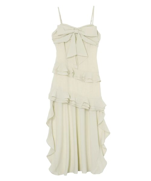 ラッフルアシンメトリーワンピース