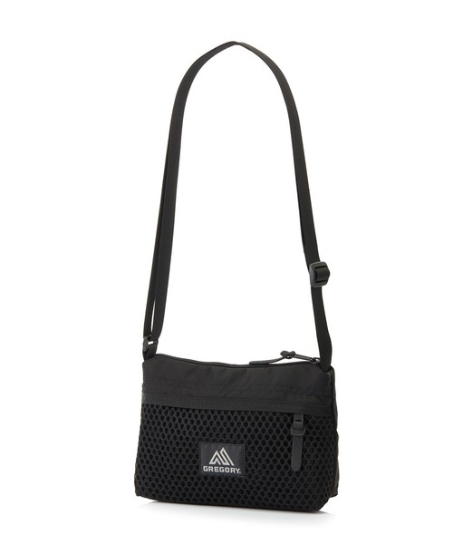 GREGORY(グレゴリー)の「エンベロップショルダー ENVELOPE SHOULDER ブラックメッシュ(ショルダーバッグ・メンズ・ブラック・ONE SIZE)」の1枚目の写真