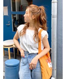 【WEB限定】パフスリーブデザインブラウス
