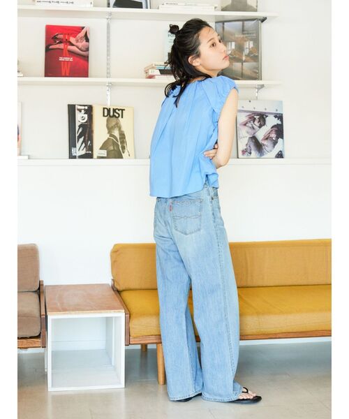 Ungrid(アングリッド)の「【WEB限定】パフスリーブデザインブラウス(シャツ/ブラウス・レディース・ブラック/オフホワイト/ブルー・FREE)」の19枚目の写真