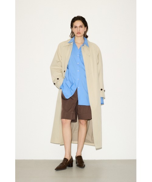 THROW by SLY（スローバイスライ）の「THROW　DOLMAN SOUTIEN COLLAR COAT ドルマン ステンカラー コート（ステンカラーコート・レディース・ライトベージュ/ベージュ・FREE）」の9枚目の写真